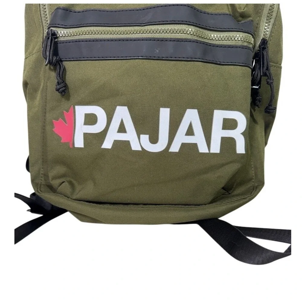Pajar Canada Olive Green Backpack Logo Utility Gorpcore Streetwear Techwear O/S